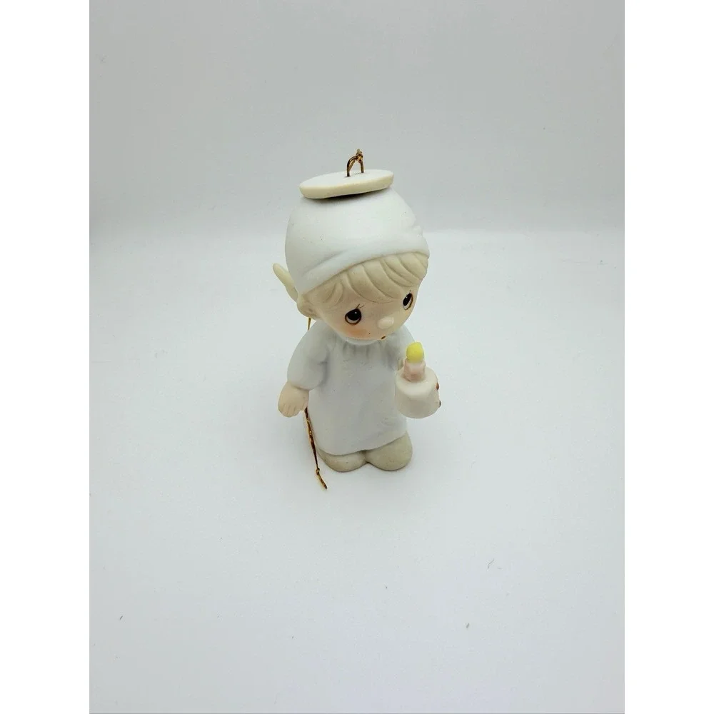 Precious Moments 'The First Noel' Ornament E-2367 Angel with Candle 1985